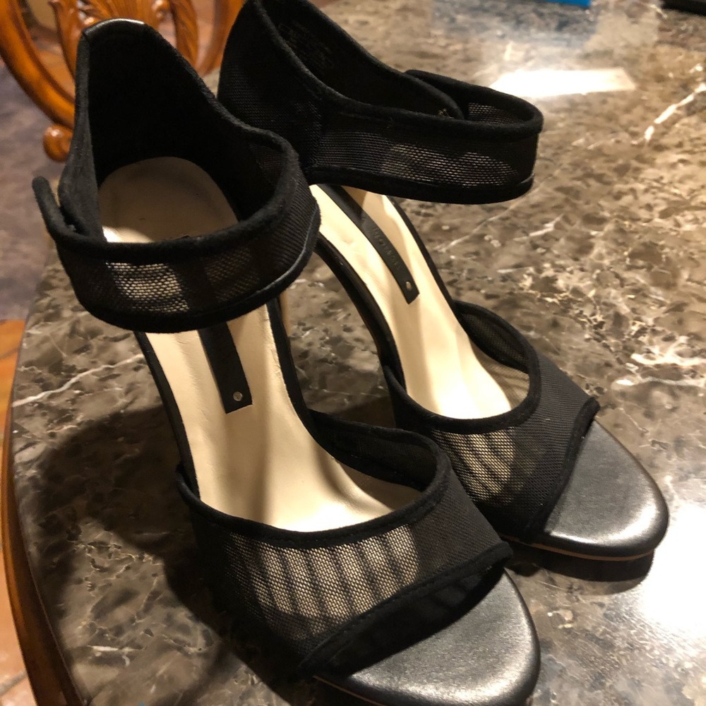 Zara black high heel sandal size 7.5 (38)